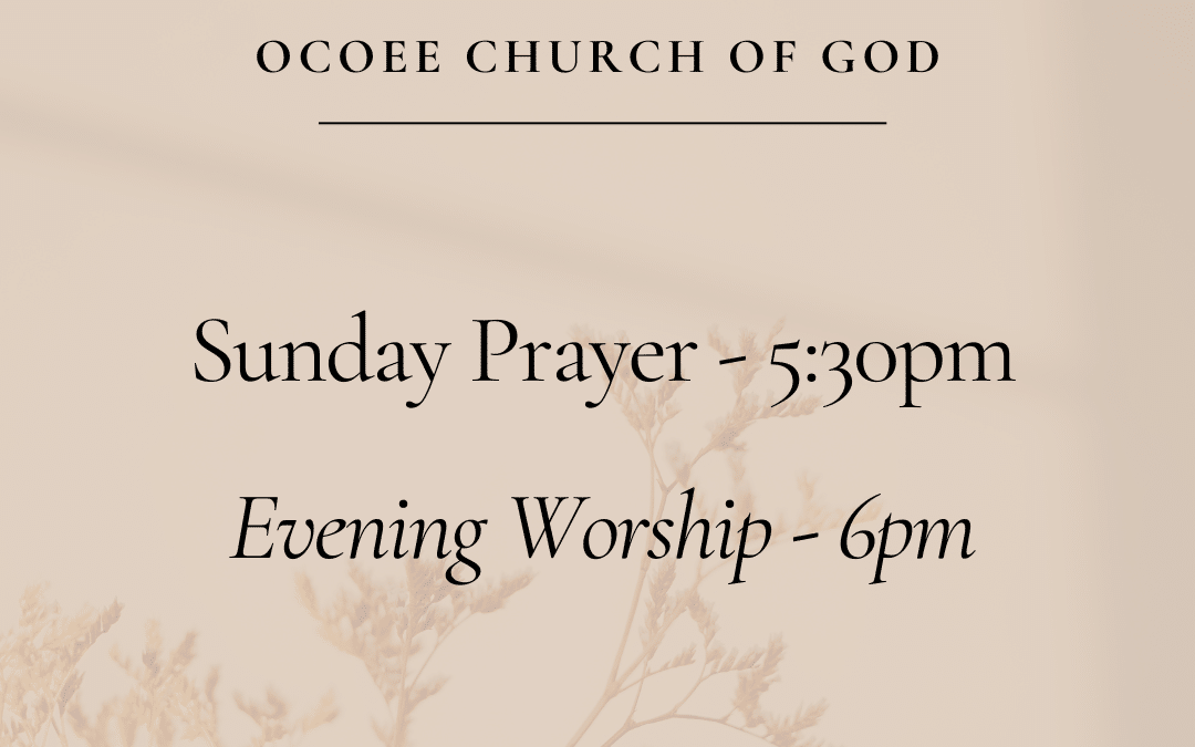 Sunday Night Prayer & Service