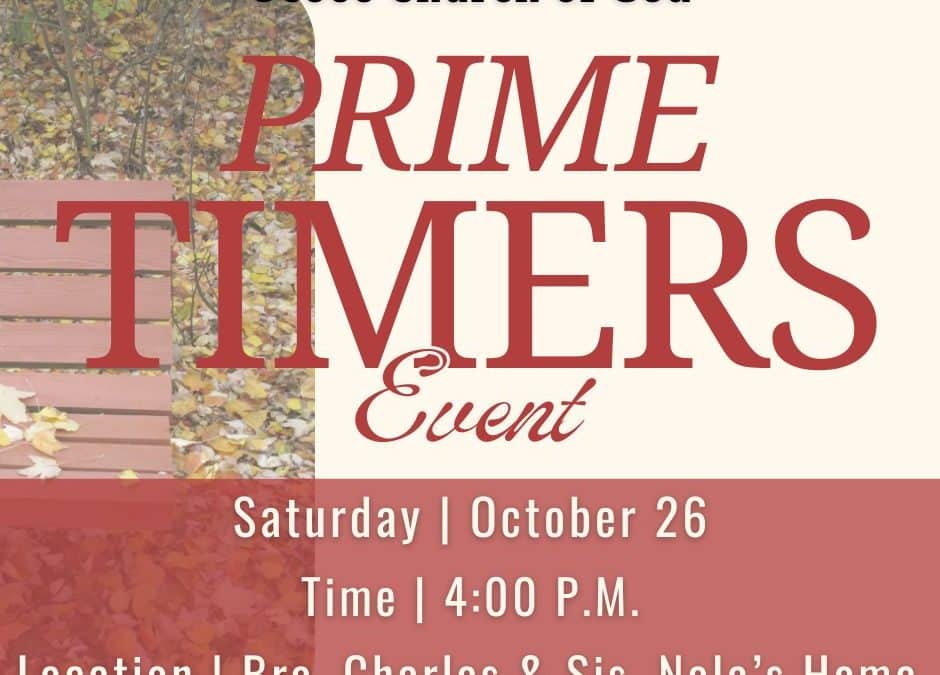 Prime Timers Event