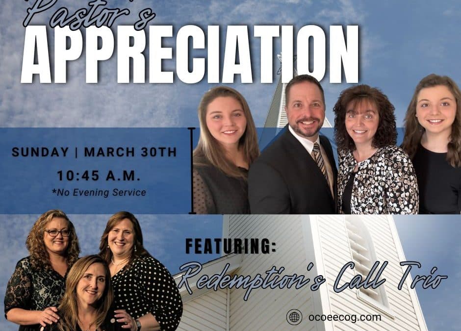 Pastor’s Appreciation Day & Sing