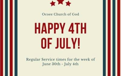 4th of July Schedule