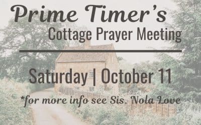 Prime Timer’s Cottage Prayer Meeting
