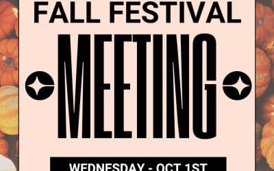 Fall Festival Meeting